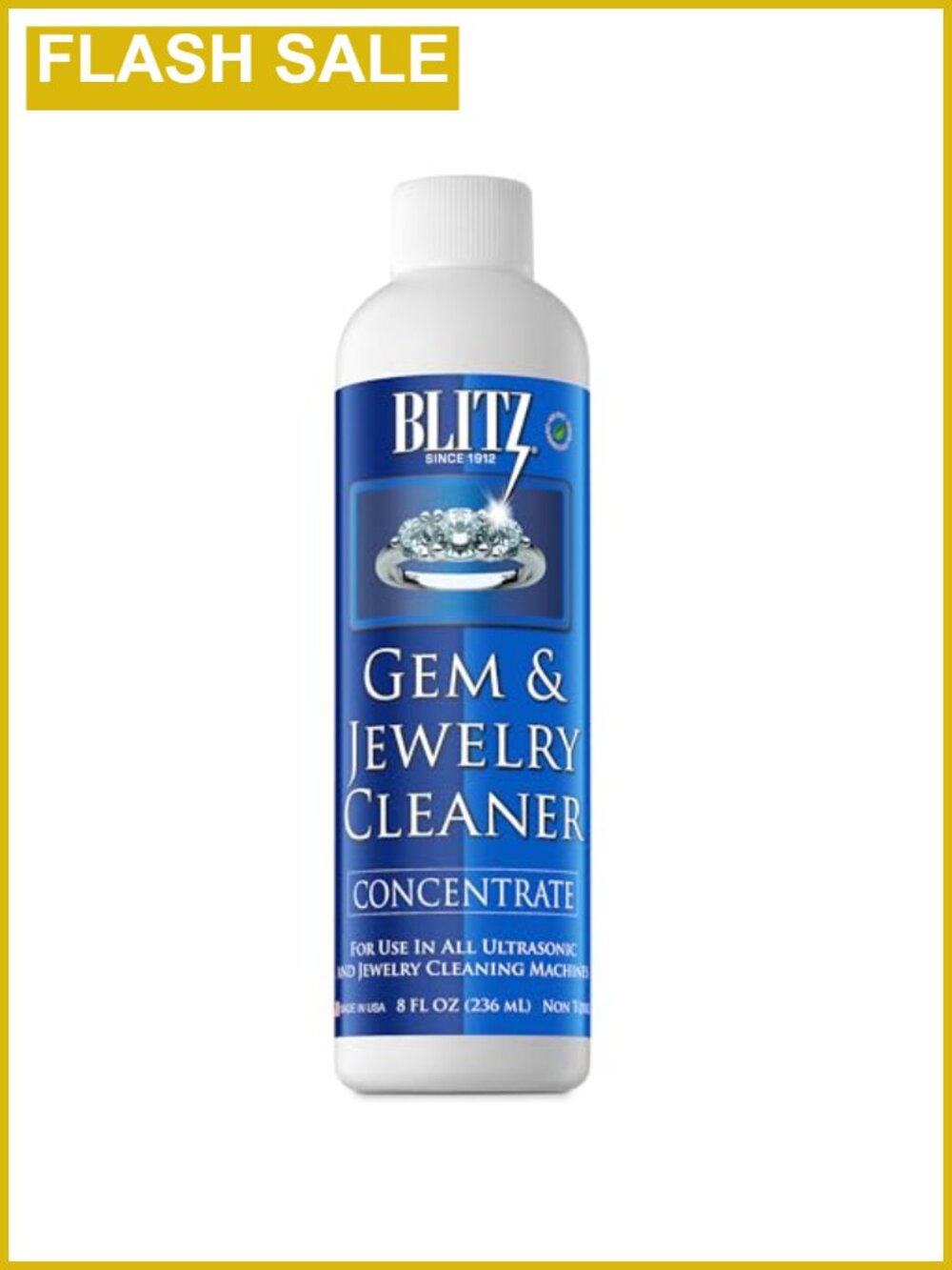 Jewelry Cleaner Concentrate for Ultrasonic Machines 8 oz